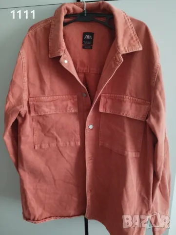 Дънково яке Zara р-р L., снимка 6 - Якета - 49311015