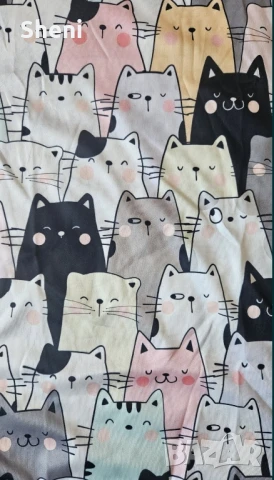 Нова дамска тениска на котки, размер М, снимка 2 - Тениски - 50744468