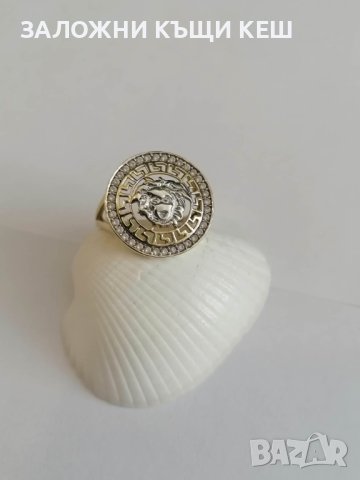 Дамски златен пръстен Версаче, 14 кт. - 1, снимка 2 - Пръстени - 40838568