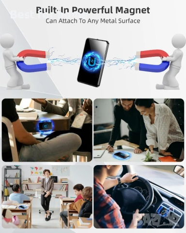 128GB гласов рекордер, аудио рекордер с AI-интелигентно тройно шумопотискане, записващо устройство , снимка 6 - Други - 53443414