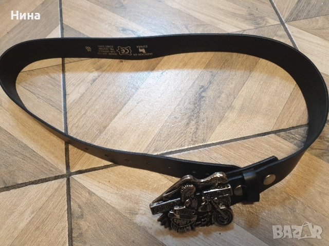 нов рокерски кожен колан, снимка 4 - Колани - 51945677