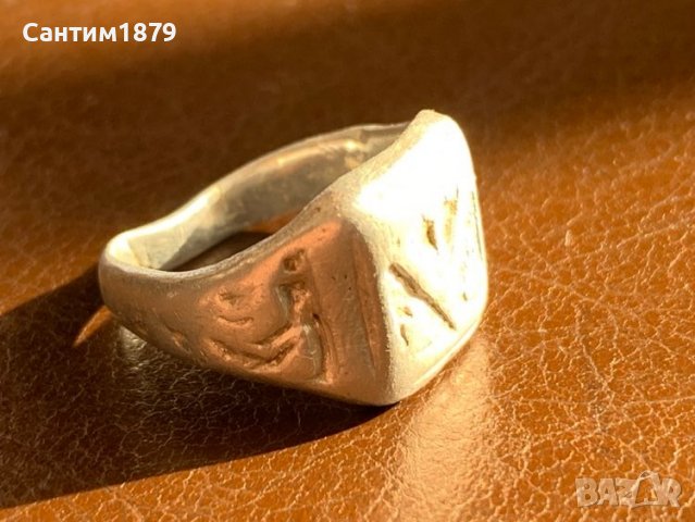 Старинен мъжки пръстен, снимка 1 - Други ценни предмети - 39135938