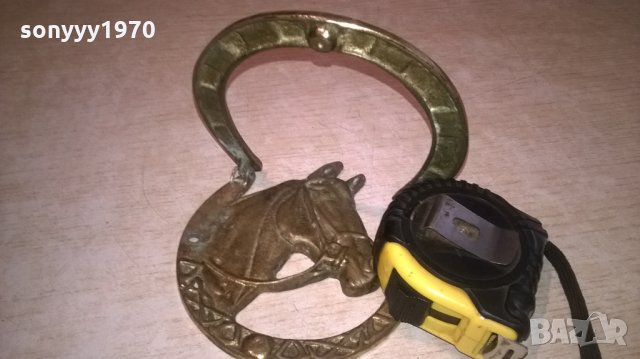 чукало за врата-кон/подкова-14х13см-мед/месинг, снимка 8 - Колекции - 26286301