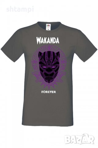 Мъжка тениска Avengers Wacanda forever,Филм,Игра,superhero,Изненада,Подарък,Повод,, снимка 2 - Тениски - 37719744