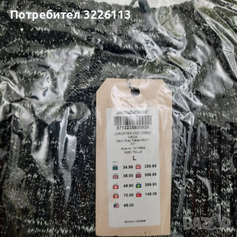 Мъжки пуловер Jack & Jones, размери -S, М, L.                                             , снимка 4 - Пуловери - 38995442