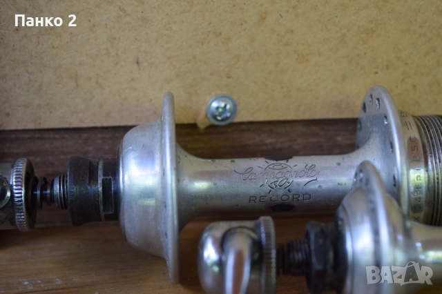 Ретро Шосейни Главини Campagnolo Record 32 дупки Комплект, снимка 2 - Части за велосипеди - 52546771
