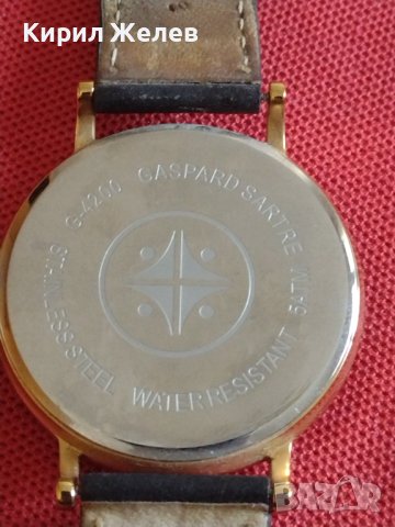 Модерен дамски часовник с кожена каишка GASPARD SARTRE WATER-RESISTANT 5 ATM стилен 42567, снимка 8 - Дамски - 43741224
