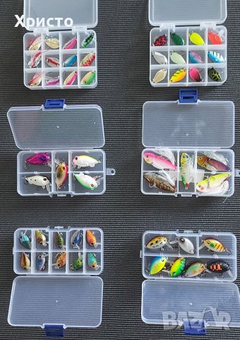 Нови комплекти воблери, блесни клатушки спининг риболов костур щука кефал пъстърва , снимка 8 - Екипировка - 38689967