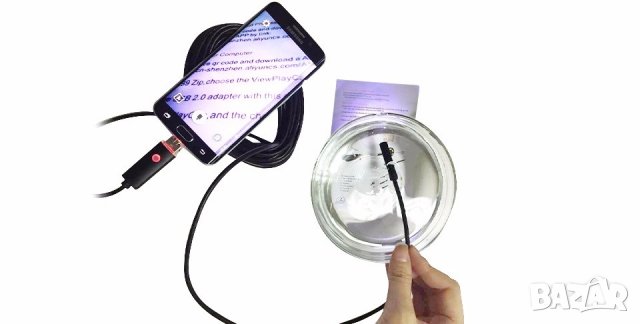 Ендоскоп Ендоскопска камера за телефон с дължина 1 м, 2 м, 3.5 м, и 5 метра, снимка 6 - Друга електроника - 33108660