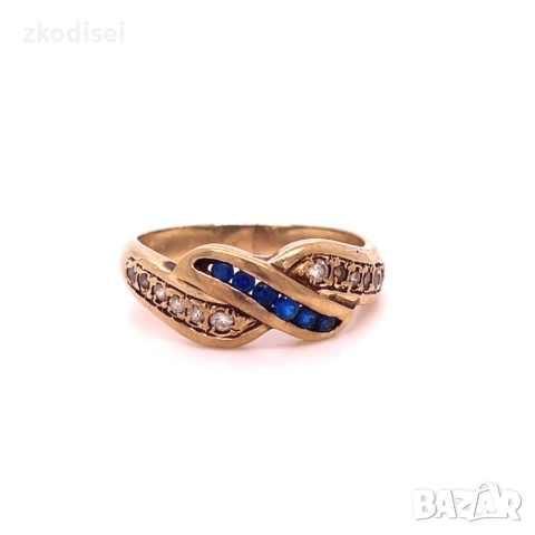 Златен дамски пръстен 4,93гр. размер:61 14кр. проба:585 модел:33752-1