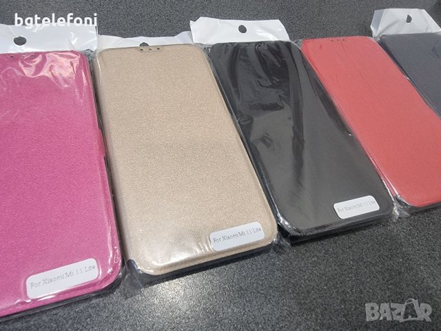 Xiaomi Mi 11 Lite , Mi 11 Lite 5G тефтери и прозрачни 360  2в1, снимка 2 - Калъфи, кейсове - 33586415