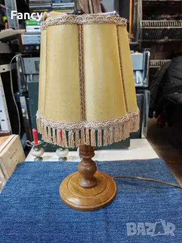 Страхотна дървена настолна лампа, снимка 7 - Настолни лампи - 49225696