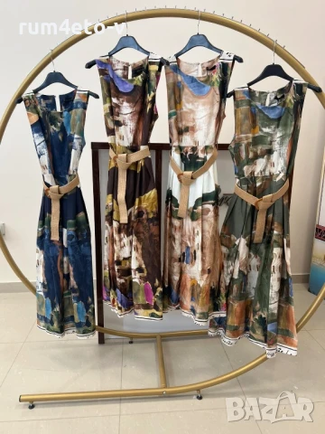 Красива рокля от памук в 4 цвята, снимка 1