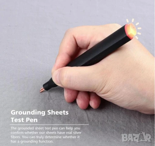 Тестер за Проводимост Тестер за Заземяване Тестер за Заземяваща Подложка Антистатична Сребърни Нишки, снимка 5 - Други - 51418411