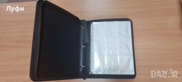 Стилен албум за карти (черен)