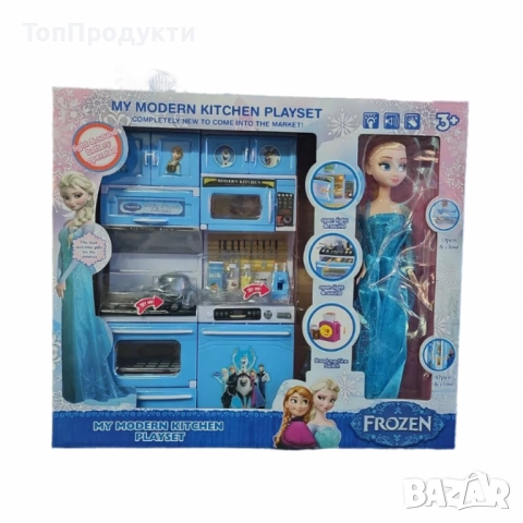 Детски кухненски комплект „Елза - Замръзналото кралство“ – My Modern Kitchen Playset, снимка 3 - Играчки за стая - 52988722