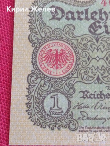 Райх банкнота 1 марка 1920г. Германия перфектна за колекция 28207, снимка 3 - Нумизматика и бонистика - 37141720