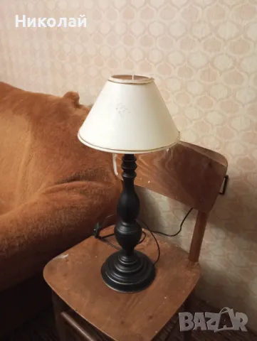 Голяма ретро метална нощна лампа, снимка 4 - Антикварни и старинни предмети - 50415284