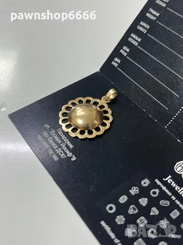 Златна висулка 14К, снимка 4 - Колиета, медальони, синджири - 48678385