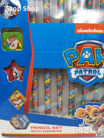 През патрул Paw patrol цветни моливи с гумички , снимка 5 - Рисуване и оцветяване - 44032614