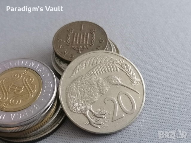Монета - Нова Зеландия - 20 цента | 1987г.
