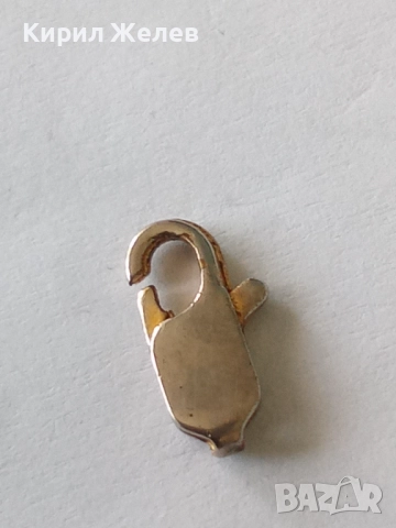 Сребърна карабинка закопчалка 39540, снимка 2 - Колиета, медальони, синджири - 52243471