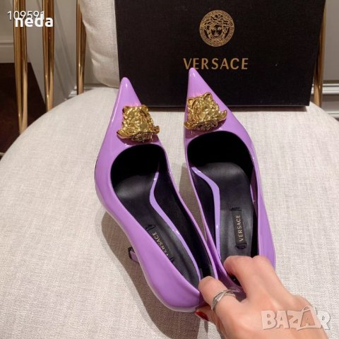 Versace 2022 (реплика) 97, снимка 12 - Дамски обувки на ток - 35305050