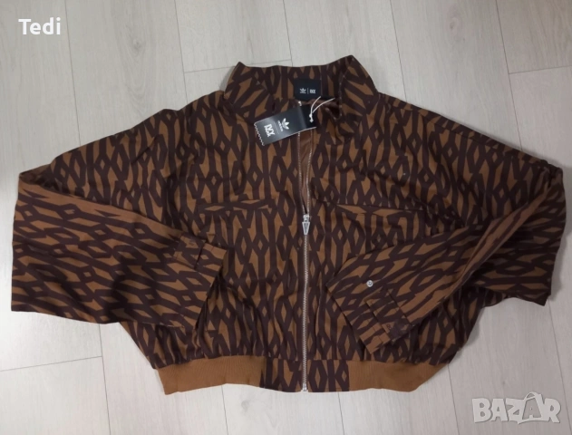 Ново Кафяво Късо Яке Adidas X Ivy Park Размер 2XL, снимка 6 - Якета - 53096908