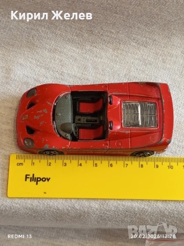 Метална количка FERRARI F50 Made in Italy за КОЛЕКЦИЯ ДЕКОРАЦИЯ 47210, снимка 6 - Колекции - 53559616