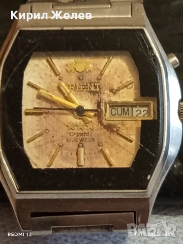 Оригинален колекционерски часовник ORIENT CRISTAL работи за ЦЕНИТЕЛИ 51557, снимка 5 - Мъжки - 52376540