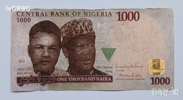 1000 найра Нигерия 2011 1000 найри Нигерия Африка, снимка 2 - Нумизматика и бонистика - 50061981