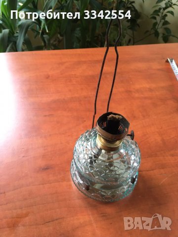 ЛАМПА ГАЗЕНА СТАРИННА ЗДРАВА ФЕНЕР СВЕТИЛНИК СТЪКЛО ФИТИЛ
