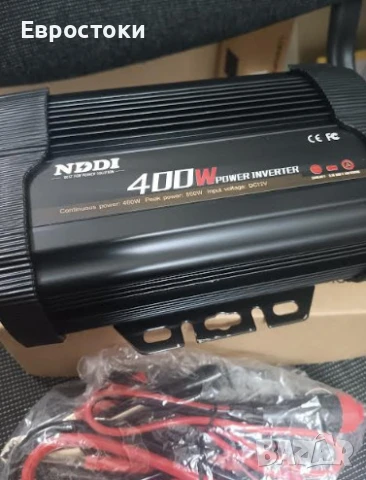 Инвертор NDDI POWER 400 W преобразувател на напрежение 12 V към 230 V, 3.1 A двоен USB порт, снимка 8 - Аксесоари и консумативи - 50677878
