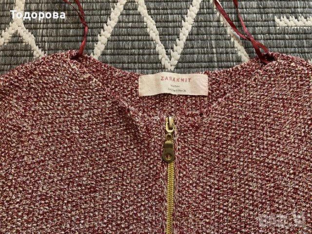 Жилетка ZARA с цип, снимка 2 - Жилетки - 40618839