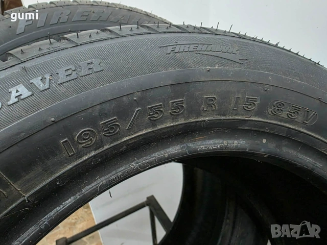 2бр летни гуми 195/55/15 FIRESTONE L04882, снимка 4 - Гуми и джанти - 53450159