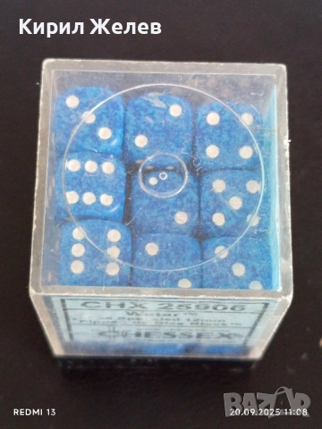 Блок от 36 броя шестранни зара с точково означение всеки зар е 12 mm. CHESSEX 27032, снимка 5 - Други ценни предмети - 51776152