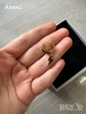 Обици с висулка, снимка 3 - Обеци - 49479274