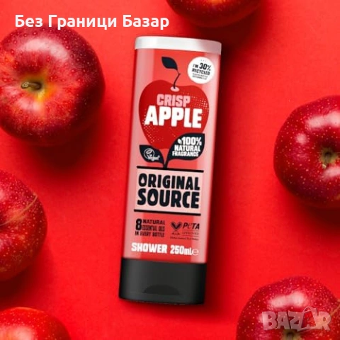 Нов Душ гел Original Source Crisp Apple Multipack 6 броя 250 мл Ябълка, снимка 3 - Козметика за тяло - 53099793
