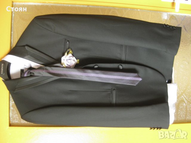 Мъжки Костюм "Виконте" размер 52 , с вратовръзка и бледолилава риза , снимка 1 - Костюми - 37777854