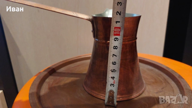 Стар сервиз за кафе,кована мет, снимка 7 - Антикварни и старинни предмети - 53419472