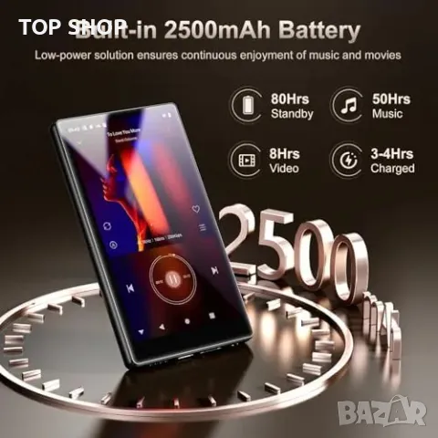 Нов WiFi & Bluetooth MP3/MP4 Плейър 96GB с 8-ядрен процесор 2500mAh батерия, снимка 5 - MP3 и MP4 плеъри - 49641887