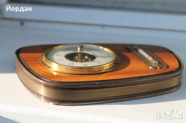 Немски барометър с термометър , снимка 7 - Антикварни и старинни предмети - 36890519