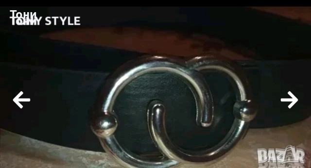 Нов Стилен Дамски Колан от Естествена Кожа 100см.