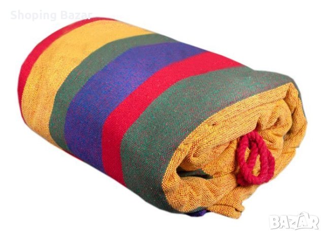 Качествен хамак, до 110 кг. 185x85 см, снимка 2 - Къмпинг мебели - 40132094