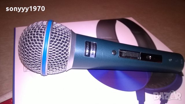 shure beta sm58s-profi-жичен/вокален-внос швеицария, снимка 2 - Микрофони - 26646948