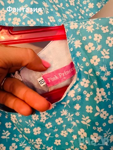 Детска лятна рокля с шапка синя морска, снимка 3 - Детски рокли и поли - 38237973