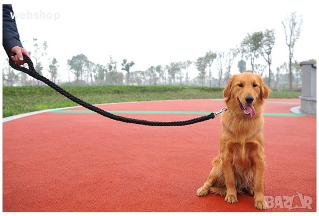 Плетен повод за куче – 120 см, снимка 5 - За кучета - 40870217