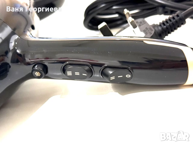 Професоонален Фризьорски Сешоар Babyliss Pro 2200 Йонен Контрол + Дифюзер, снимка 8 - Сешоари - 50584675
