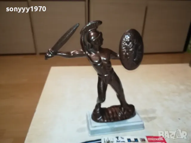 LEONIDAS-МЕТАЛНА ФИГУРА 22Х17Х6СМ-ВНОС SWISS 1201251912, снимка 9 - Антикварни и старинни предмети - 48654864