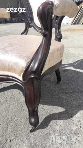 Кресла антикварни махагон-2бр., снимка 14 - Дивани и мека мебел - 51373764